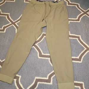 Lululemon men’s tan jogger khaki pants. Size XL. See pics for measurements.